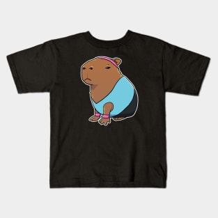 Capybara Aerobics Costume Kids T-Shirt